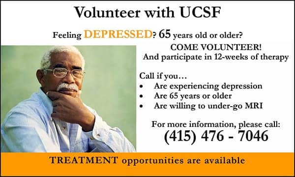 UCSF-Depression-0217-web, UCSF offers 12 weeks of therapy to elders who are feeling depressed, Opportunities 
