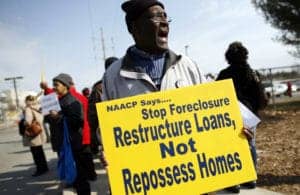 Foreclosure-protest-Black-man-NAACP-says-stop-foreclosures-2015-300x195, The truth about reverse mortgages: Easy cash – or headed for a crash, Local News & Views 