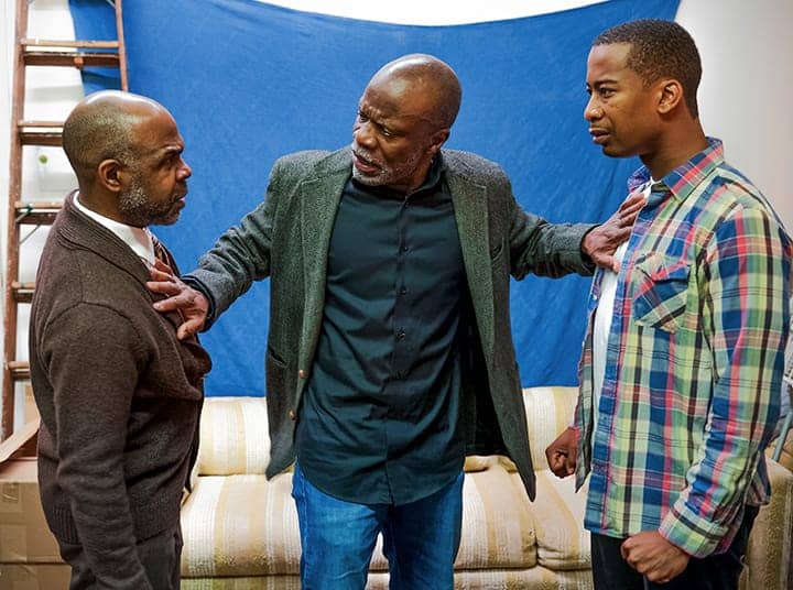 August-Wilson’s-‘Jitney’-Af-Am-Shakes-production-0417-ShawnJ-West-Turnbo-L.-Peter-Callender-Becker-Edward-Neville-Ewell-Youngblood-by-Lance-Huntley-web, August Wilson’s ‘Jitney’ reframes a world that provides little shelter for a Black man with dreams, Culture Currents 