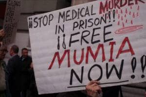 Big-Pharma-protest-Stop-medical-murder-Free-Mumia-JP-Morgan-conf-St.-Francis-Hotel-011216-by-Anka-Karewicz-300x200, Mumia Abu-Jamal: The illusion of correctional medicine – UPDATE: Mumia finally begins treatment, Abolition Now! 