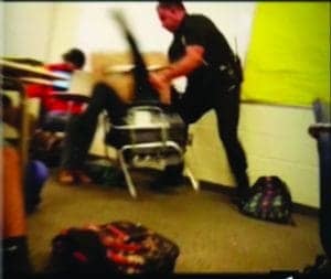 Cop-Ben-Fields-tosses-16-yr-old-girl-in-classroom-desk-102615-Spring-Valley-HS-Columbia-SC-300x253, Police supremacy rising: What if brutalized United Airlines passenger had been Black, News & Views 
