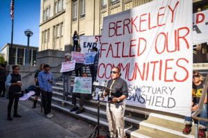 StopUrbanShield-Coalition-press-conf-denouncing-Berkeley-City-Council-vote-062117-Berkeley-City-Hall-by-Brooke-Anderson-300x199, Urban Shield, a federal protection racket, Local News & Views 