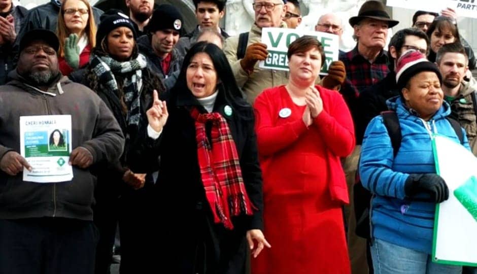 Cheri-Honkala-campaigns-for-District-197-state-rep-0217, Honkala to Greens: Democrats, not Russians, stole election in Pennsylvania’s poorest district, News & Views 