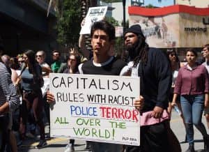 Patriot-Prayer-counterprotesters-Capitalism-rules-with-racist-police-terror-all-over-the-world-SF-082617-by-Nik-Wojcik-web-300x218, Thousands turn out to claim victory over the alt-right, Local News & Views 