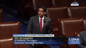 Rep.-Ro-Khanna-votes-No-on-HR2018-Nat’l-Defense-Authorization-Act-for-696-billion-071317-by-C-Span-web-300x169, U.S. budget priorities, News & Views 