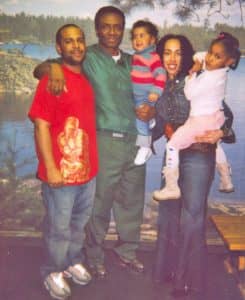 Herman-Bell-with-family-Kamel-Simone-Kihana-Sage-0507-in-NY-prison-web-245x300, Political Prisoner Herman Bell assaulted, Behind Enemy Lines 