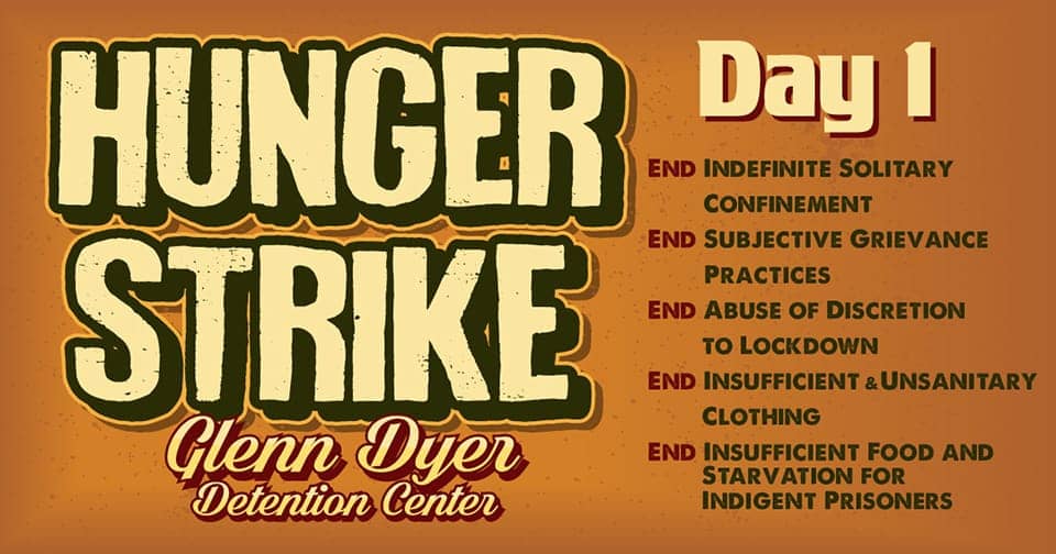 Hunger-Strike-Day-1-Glenn-Dyer-Detention-Center-demands, Support demands of Prisoners United on hunger strike in Alameda and Santa Clara Counties, Abolition Now! 
