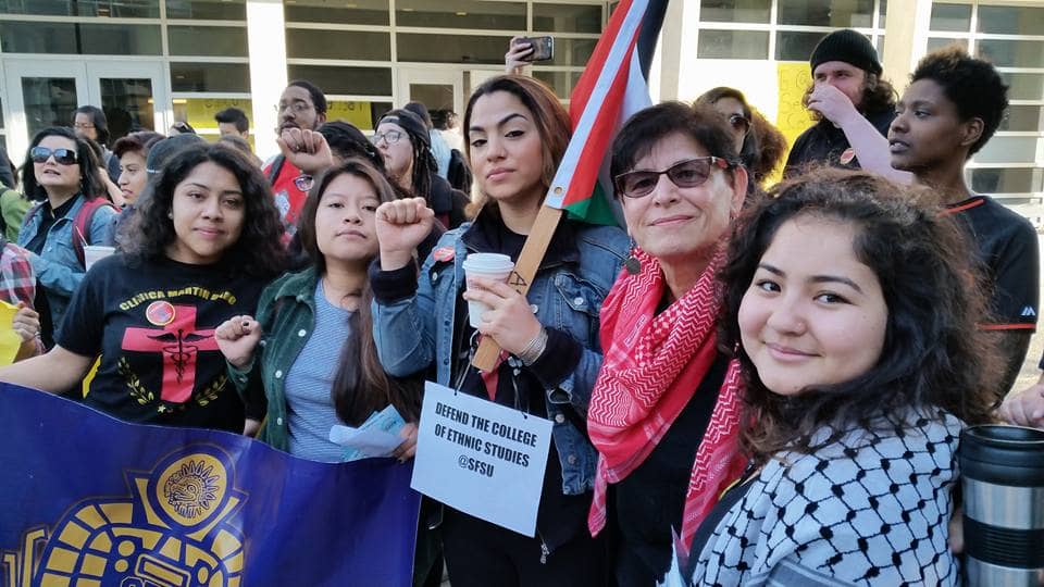Rally-to-defend-Professor-Rabab-Abdulhadi-AMED-Program-SFSU, Victory for academic freedom: Judge dismisses Israel Lobby suit against SF State and Palestinian professor, Local News & Views 
