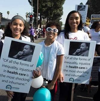 Covered-Cali-Charles-R.-Drew-University-of-Medicine-and-Science-Assemblywoman-Autumn-Burke-100-contingent-in-MLK-Kingdom-Day-Parade-in-LA-011518-2, Covered California predicts dramatic healthcare premium increases without federal action, News & Views 
