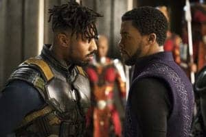 Black-Panther-Michael-B.-Jordan-as-Killmonger-Chadwick-Boseman-as-TChalla-Sydelle-Noel-©-2017-by-Disney-Marvel-Studios-300x200, ‘Black Panther’ inspires pride in Africa and being African, Culture Currents 