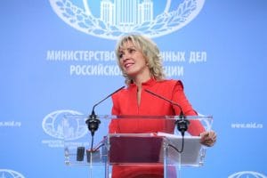 Russian-Foreign-Ministry-spokesperson-Maria-Zakharovas-press-briefing-in-Moscow-041918-300x200, Political crimes of the United Kingdom exposed by Russian diplomat, World News & Views 
