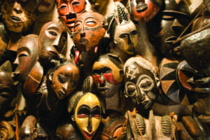 African-masks-at-a-market-in-Nairobi-Kenya-by-Justin-Bowen-300x200, The invention of white people, the absurdity of race and fear of a Black planet, Culture Currents 