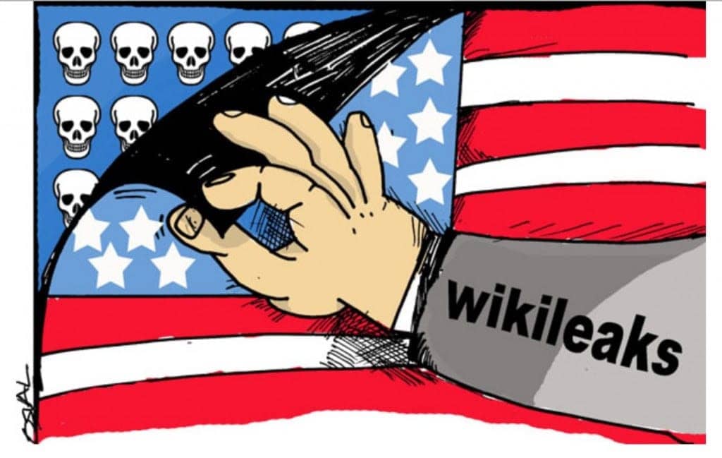 WikiLeaks-graphic, Standing with Julian Assange, World News & Views 
