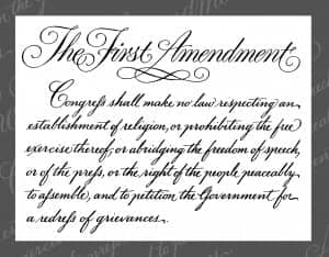 First_Amendment-300x234, A victory in the First Amendment Campaign, Abolition Now! 