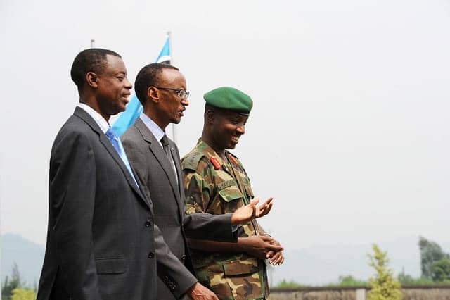Rwandan-Defense-Minister-James-Kabarebe-President-Paul-Kagame-Chief-of-Land-Forces-Gen.-Charles-Kayonga, Victoire Ingabire spends her third Christmas behind bars, World News & Views 