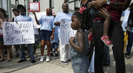New-Orleans-protest-for-more-Section-8-vouchers-071509-by-Jennifer-Zdon-Times-Picayune, HUD housing programs at risk locally and across the nation, News & Views 