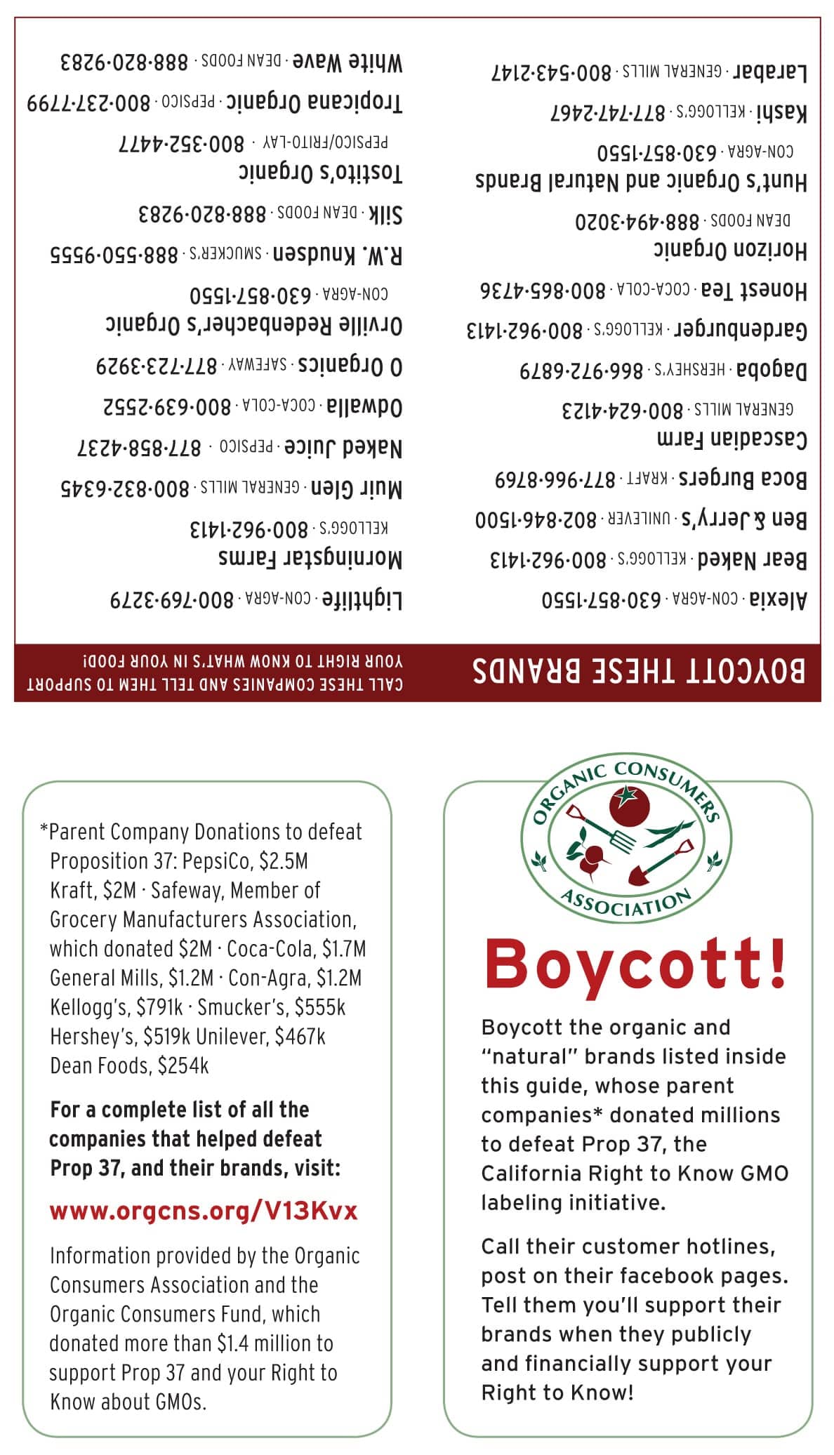 gmo-boycott, Boycott all the brands that helped kill Prop. 37, News & Views 