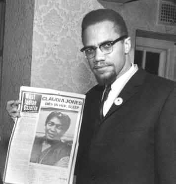 Malcolm-X-holding-West-Indian-Gazette-Claudia-Jones-on-cover-1964, Claudia Jones: African-Caribbean Communist defied racism, sexism and class oppression, Culture Currents 