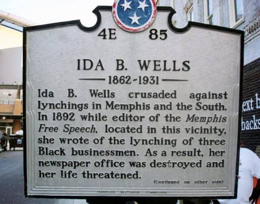 Ida-B.-Wells-plaque-in-Memphis, Do you know how Ida B. Wells has affected our lives?, Culture Currents 