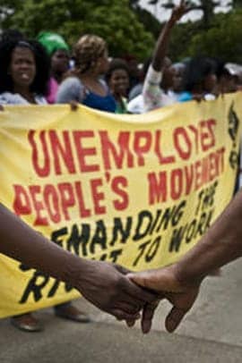 South-African-Unemployed-Peoples-Movement-march-led-by-women, Gang rape: The South African death of Thandiswa Qubuda, World News & Views 