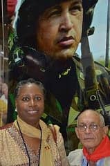 Cynthia-McKinney-Raul-in-front-of-Hugo-Chavez-mural, Cynthia McKinney tours Cali wit’ her new book ‘Ain’t Nothing Like Freedom’, Local News & Views World News & Views 