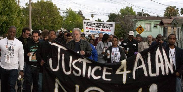 Alan-Blueford-1st-year-memorial-Justice-4-Alan-march-banner-050513-by-Malaika-web, Killer cop vengeance: Was the OPD killing of Alan Blueford a retaliatory hit?, Local News & Views 