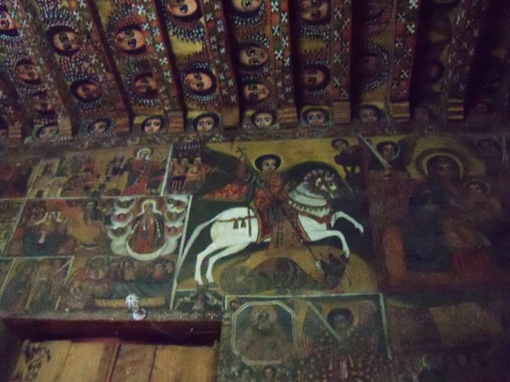 Ethiopia-Gondar-church-paintings-on-wall-ceiling-0613-by-Wanda-web, Wanda in Africa, World News & Views 