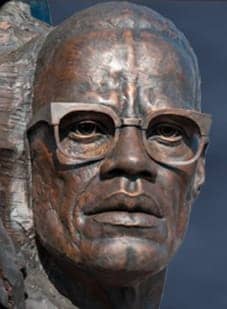 Malcolm-X-in-Remember-Them-Champions-for-Humanity-sculpture-Oakland-by-Mario-Chiodo, Wanda’s Picks for June 2013, Culture Currents 