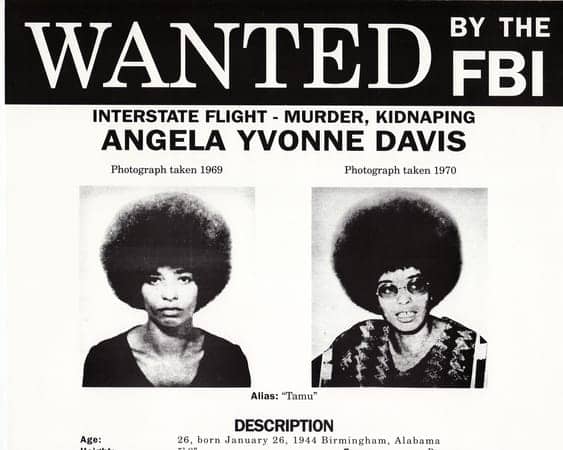 Angela-Davis-FBI-wanted-poster, New on DVD: ‘Free Angela and All Political Prisoners’, Culture Currents 