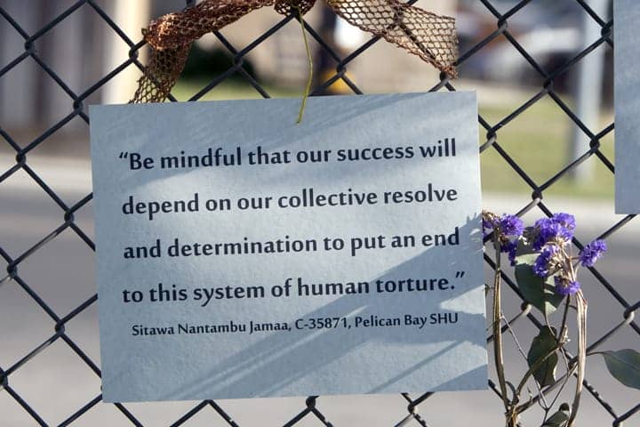 Hunger-Strike-Rally-Corcoran-Sitawa-statement-on-solidarity-wall-071313-by-Malaika-web, CDCR’s $9.2 billion corruption machine vs. Prison Human Rights Movement, Abolition Now! 