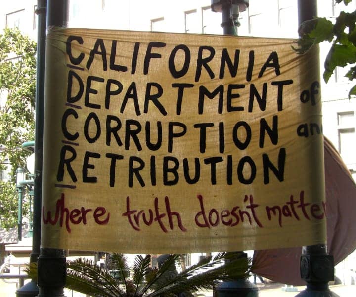 Hunger-strike-rally-Oscar-Grant-Plaza-Cali-Dept-of-Corruption-Retribution-073013-by-Urszula-Wislanka, Beard must go: California needs a fresh start in Corrections, not a cover-up for business as usual, Abolition Now! 