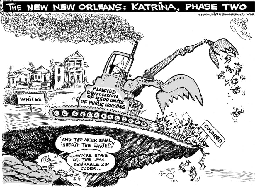 Khalil-Bendib-New-Orleans-Negro-Removal-1207-web, Katrina Pain Index 2013: New Orleans eight years later, News & Views 