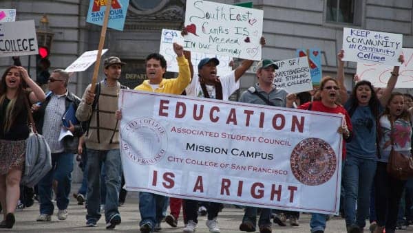 Save-City-College-march-from-campuses-to-City-Hall-0313-by-Deborah-Svoboda-KQED-web, Don’t give up on City College, register for classes now, Culture Currents 