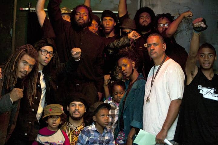 Black-Riders-doc-screening-Black-Riders-supporters-One-Fam-community-members-activists-at-One-Fam-Comy-Ctr-082413-web, To serve the people: Black Riders Liberation Party, new generation Black Panther Party for Self-Defense, Local News & Views 
