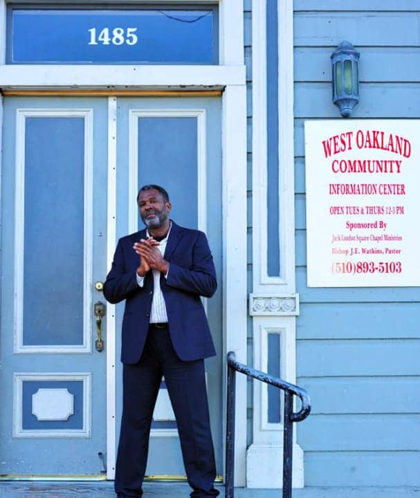 Kevin-Skipper-in-doorway-of-Liberty-Hall-Marcus-Garvey-Bldg-West-Oakland-0813-by-Bryon-Malik-RSVP-Event-Photography, Marcus Garvey Building – Liberty Hall: National Historic West Oakland Landmark saved by community organizations, Local News & Views 