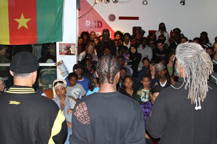 Malcolm-Shabazz-speaks-Black-Dot-Cafe-West-Oakland-1st-speaking-event-in-Bay-2010-by-BR-web, Malcolm’s 29th birthday commemorated: an interview wit’ Shaykh Hashim Alauddeen, Local News & Views 