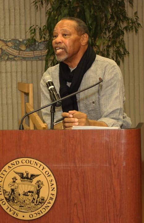BHRLC-Meet-the-Lawyers-Robert-Woods-at-podium-Alex-Pitcher-Room-102413-by-Lance-Burton-Planet-Fillmore-Communications, How to make our ‘hood peaceful and prosperous: The sun always rises again, Local News & Views 