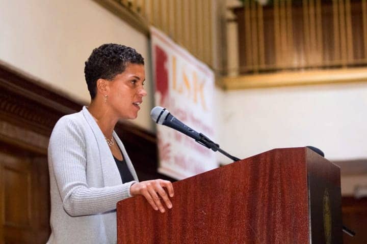 LSPC-35th-Anniversary-Michelle-Alexander-speaking-101913-by-Aubrie-Johnson, Michelle Alexander to hunger strikers: You are true heroes for our times, Abolition Now! 