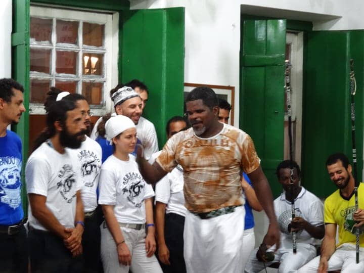 Mestre-Jogo-De-Dentro-Capoeira-Mandinga-Salvador-Bahia-spars-with-capoeiristas-1213-by-Wanda-web, Salvador, Bahia, Brazil: Africa in the Americas, Culture Currents 