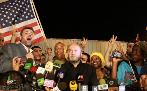 Charles-Barron-George-Galloway-Cynthia-McKinney-M-1-interviewed-in-Gaza-071509-by-Viva-Palestina-web, IRS attacks Cuba-supporting IFCO for fiscally sponsoring Viva Palestina, World News & Views 