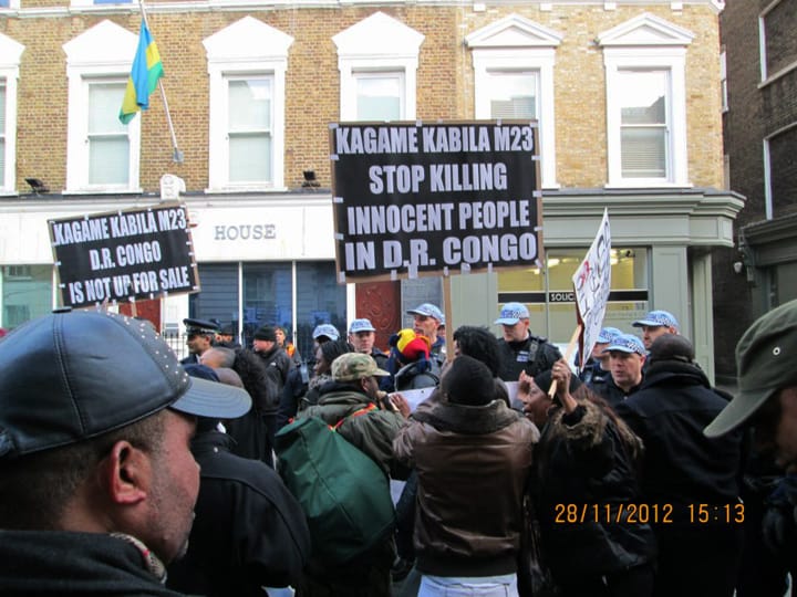 Congolese-protesters-outside-Rwandan-High-Commission-in-London-112812, Are U.N. peacekeeping operations causing more instability than they are resolving in Africa?, World News & Views 