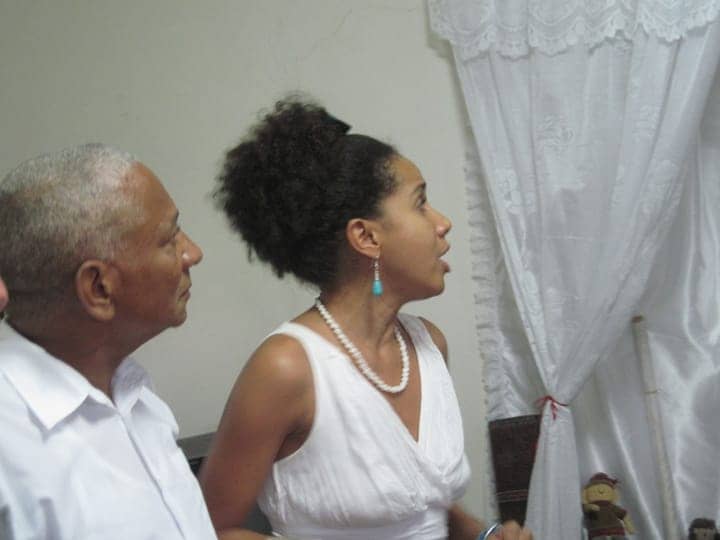 Richmond-Regla-Cuba-Tour-Ernesto-Valdez-Janet-niece-Janet-praise-Orishas-Regla-1213-courtesy-Marilyn-Langlois-web, Richmond’s people to people delegation: How beautiful is Cuba!, World News & Views 