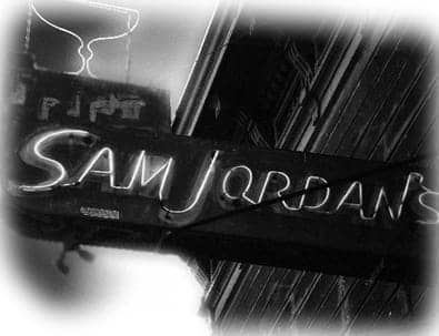Sam-Jordans-sign, Third Street Stroll ..., Culture Currents 
