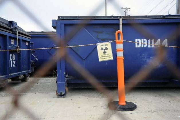 Navys-boxcar-like-containers-of-radioactive-soil-Site-6-Avenue-M-Treasuer-Island-1113-by-Michael-Short-Bay-Citizen, Treasure Island radiation cleanup Subsite 6: Fires to put out fires, Local News & Views 
