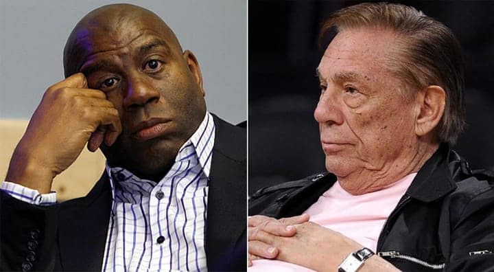 Magic-Johnson-by-Francine-Orr-LA-Times-Donald-Sterling-by-Mark-J.-Terrill-AP, Black AIDS Institute strongly condemns Donald Sterling’s bigotry, News & Views 