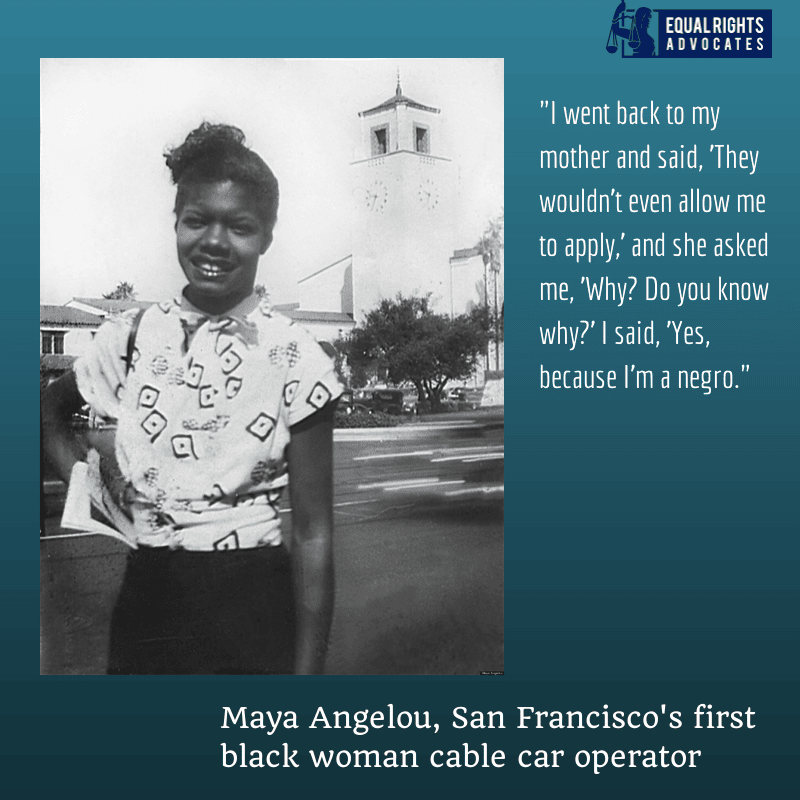 Maya-Angelou-San-Franciscos-first-Black-woman-cable-car-operator-graphic-by-ERA, A woman called Maya, Culture Currents 