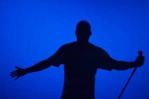 Donald-Lacy-in-silhouette-performing-300x200, ‘Color Struck’: an interview wit’ thespian and comedian Donald Lacy, Culture Currents 