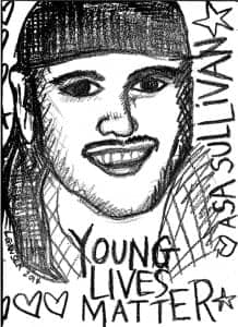 Asa-Sullivan-trial-Asa-Young-lives-matter-0914-art-by-Lisa-Ganser-218x300, Justice delayed and denied for eight years, Asa Sullivan’s family appeals federal court decision to clear killer cops, Local News & Views 