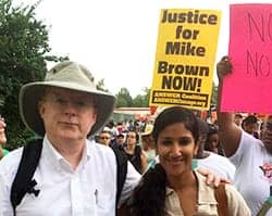 Michael-Brown-Bill-Quigley-in-Ferguson, Ten illegal police actions to watch for in Ferguson, News & Views 