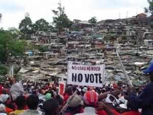 South-Africa-Shack-Dwellers-Movement-No-Land-No-House-No-Vote-111405-by-Christopher-David-Lier-300x225, On Saturday we march with our Congolese comrades against the politics of death, World News & Views 